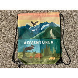 University of Alaska Adventurer Drawstring Backpack NWOT